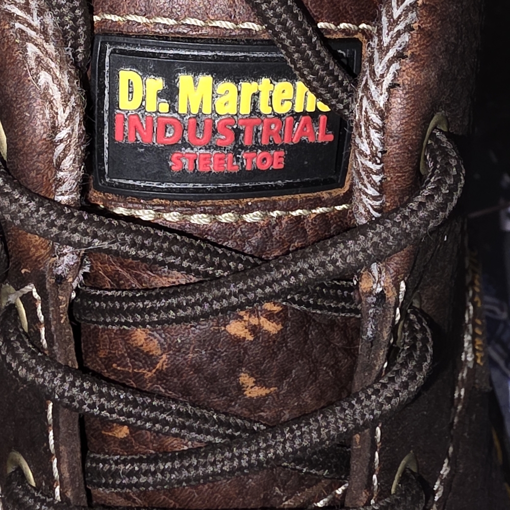 Dr. Martens Women's Brown Leather SAFETY Boots - Picture 14 of 15